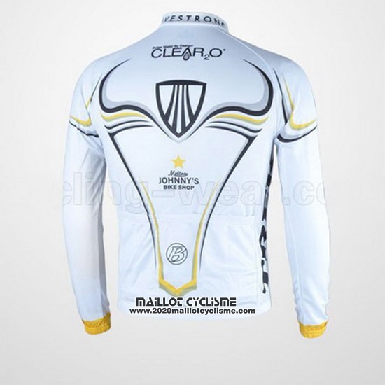 2009 Maillot Ciclismo Trek Noir et Blanc Manches Longues et Cuissard